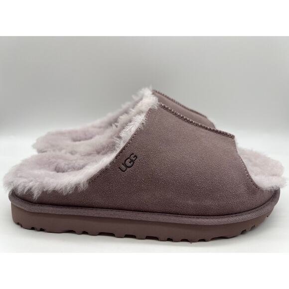 UGG Greenport Slide Sugarplum Purple Suede Slippers 1167610 Women's Size 9. - Picture 1 of 16